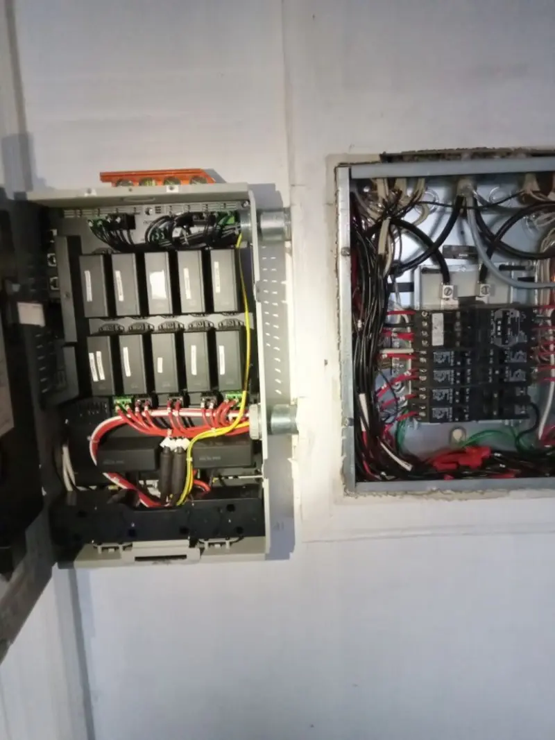 Electrical panel upgrade completed for Security Camera Wiring in Columbia